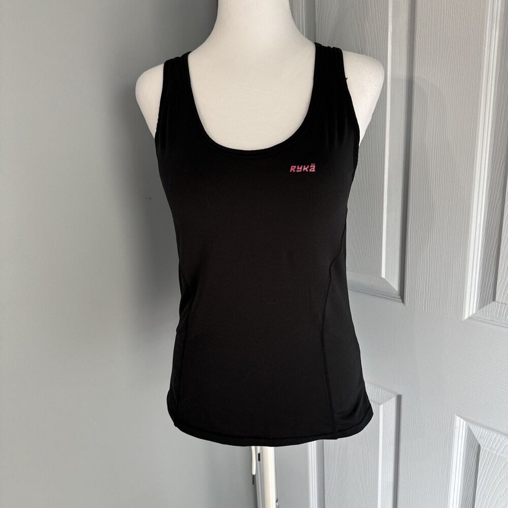 Ryka Women's Supportive Athletic Tank - Size M, Black‎ with Pink Logo